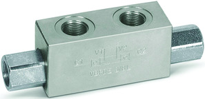 Dual piloted check valve VBPDE-12